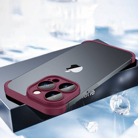 Case IPHONE 14 PRO MAX Edge and Lens Protector maroon