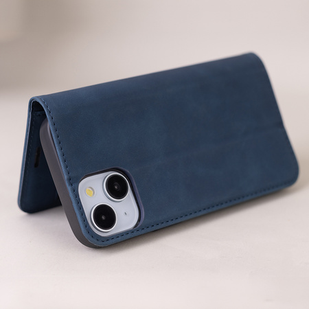 Etui Smart Suede do Motorola Moto E13 granatowe