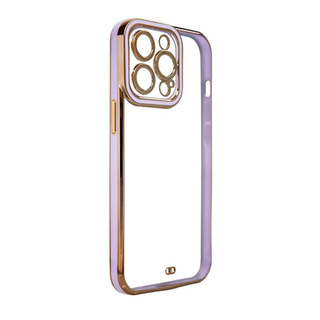 Fashion Case Case für Samsung Galaxy A12 5G Gold Frame Gel Cover Lila