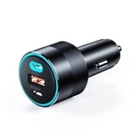 Choetech schnelles Autoladegerät 130W 2xUSB-C + USB-A schwarz (TC0011)