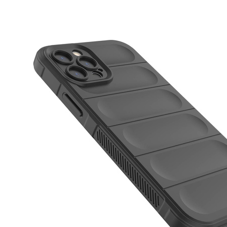 Magic Shield Case Hülle für iPhone 12 Pro elastische gepanzerte Hülle in Burgund