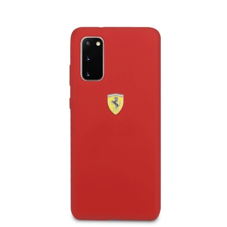 Ferrari Hardcase FESSIHCS62RE S20 G980 czerwony/red Silicone