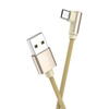 Borofone Kabel BX26 Express - USB na Micro USB - kątowy 2,4A 1 metr złoty