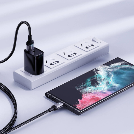 Joyroom USB-Kabel - Micro-USB 2.4A für schnelles Aufladen und Datenübertragung 1,2 m schwarz (S-UM018A10)