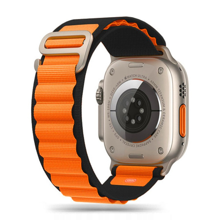 Armband für APPLE WATCH 4 / 5 / 6 / 7 / 8 / SE / ULTRA (42 / 44 / 45 / 49 MM) Tech-Protect Nylon Pro orange