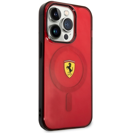 Ferrari FEHMP14XURKR iPhone 14 Pro Max 6.7" red/red hardcase Translucent Magsafe