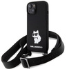 Karl Lagerfeld KLHCP15SSCBSCNK iPhone 15 6.1&quot; hardcase black/black Crossbody Silicone Choupette