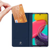 Schutzhülle SAMSUNG GALAXY M53 5G mit einem Flip Dux Ducis Skin Leder navy blau