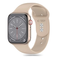 Pasek Tech-Protect Silicone na Apple Watch 4 / 5 / 6 / 7 / 8 / 9 / SE / Ultra 1 / 2 (42 / 44 / 45 / 49 mm) - brązowy