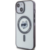 Karl Lagerfeld KLHMP15SHCHNOTK iPhone 15 6.1&quot; transparent hardcase IML Choupette`s Head MagSafe