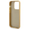 Guess Disco Metal Script case for iPhone 15 Pro - gold