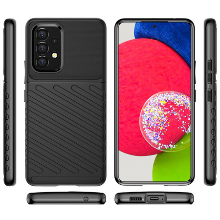 Thunder Case Flexibel Robuste Panzer Handyhülle TPU Schutzhülle für Samsung Galaxy A53 5G schwarz