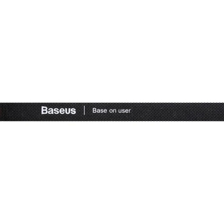 Baseus Rainbow Circle hook and loop Straps - taśma rzepowa rzep organizer kabli 1m czarny (ACMGT-E01)