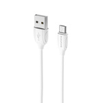 Borofone Kabel BX19 Benefit - USB na Micro USB - 2,4A 1 metr biały