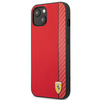 Ferrari FESAXHCP13SRE iPhone 13 mini 5,4" czerwony/red hardcase On Track Carbon Stripe