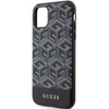 Guess GUHMN61HGCFSEK iPhone 11 / Xr 6,1" schwarz/schwarzes Hardcase GCube Stripes MagSafe