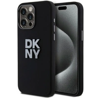 Etui DKNY Liquid Silicone Metal Logo na iPhone 15 Pro - czarne