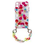 Color Chain Case gel flexible elastic case cover with a chain pendant for Samsung Galaxy S21 5G multicolour  (2)