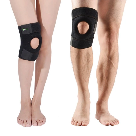 Rockbros LF1106M sports protector for patella and knee joint, size M - black (2 pcs.)