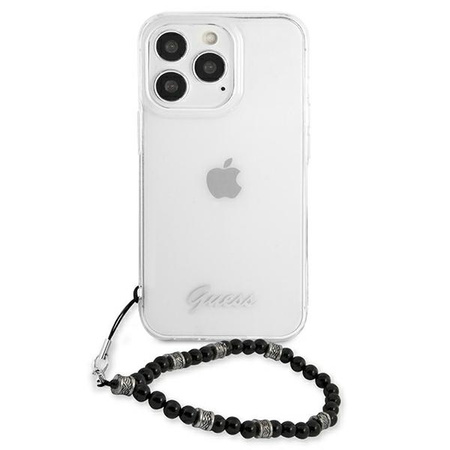 Guess nakładka do iPhone 13 Pro / 13 6,1&quot; GUHCP13LKPSBK przeźroczysta hard case Black Pearl