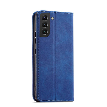 Magnet Fancy Case für Samsung Galaxy S23 Flip Cover Wallet Stand blau