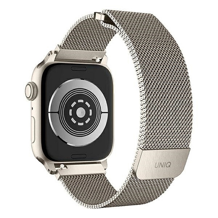 UNIQ pasek Dante Apple Watch Series 4/5/6/7/SE 38/40/41mm. Stainless Steel starlight