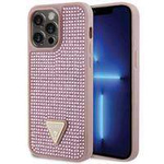 Guess GUHCP14XHDGTPP iPhone 14 Pro Max 6.7&quot; pink/pink hardcase Rhinestone Triangle