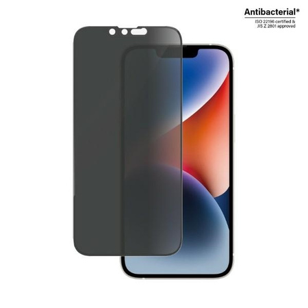 Gehärtetes Glas 5D IPHONE 14 / 13 PRO / 13 PanzerGlass Ultra-Wide Fit Privacy Screen Protection Antibacterial (P2771)