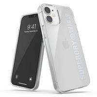 SuperDry Snap iPhone 12 mini Clear Case silver / silver 42590