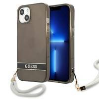 Guess GUHCP13SHTSGSK iPhone 13 mini 5,4 &quot;schwarz / schwarz Hardcase Translucent Stap