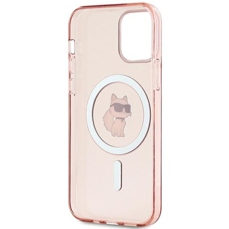 Karl Lagerfeld KLHMP12MHFCCNOP iPhone 12/12 Pro 6.1" różowy/pink hardcase IML Choupette MagSafe