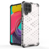 Honeycomb case armored cover with a gel frame for Samsung Galaxy M53 5G black