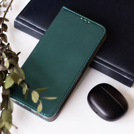 Etui Smart Magnetic do Xiaomi Redmi 12C ciemnozielone