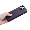 iCarer Case Leather Genuine Leather Case Cover for iPhone 14 Dark Purple (WMI14220705-DP) (MagSafe Compatible)