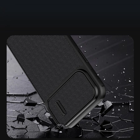 Nillkin Textured S Case for iPhone 14, armored cover with camera cover, black