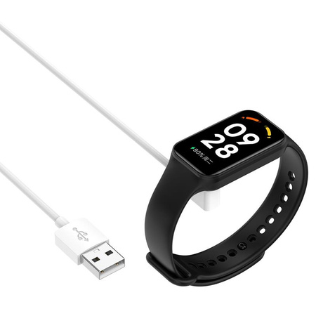 Ładowarka USB Mi Band / Smart Band 8 / 8 PRO, WHITE / BIAŁY, 100cm