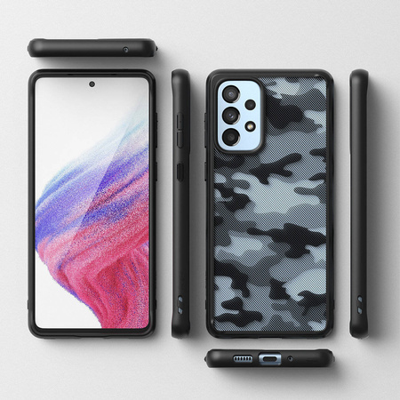 Ringke Fusion Matte TPU-Hülle mit Rahmen für Samsung Galaxy A73 Schwarz