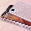 Etui IPHONE 12 MINI Brokat Glitter różowe