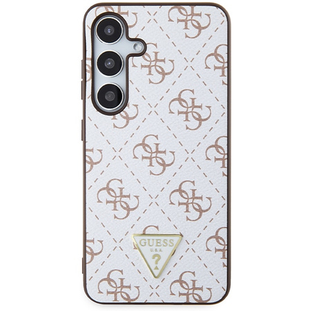 Guess GUHCS24SPG4GPH S24 S921 biały/white hardcase 4G Triangle