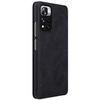 Nillkin Qin Case Cover für Xiaomi Redmi Note 11 Pro + (China) / Redmi Note 11 Pro (China) Kameraschutz Holster Cover Flip Cover Schwarz