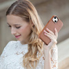 iCarer Case Leather genuine leather case cover for iPhone 14 Plus brown (MagSafe compatible)