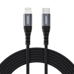 Choetech IP0039 USB-C/ Lightning MFi-Kabel, 1,2 m lang – Schwarz