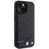 Etui BMW Leather Carbon na iPhone 15 - czarne