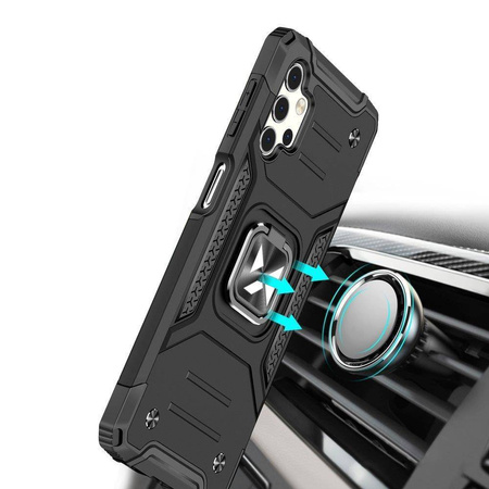 Wozinsky Ring Armor Tough Hybrid Case Cover + Magnetic Mount for Samsung Galaxy A53 5G Black