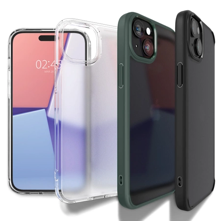 Spigen Ultra Hybrid-Hülle für iPhone 15 Plus – transparent und matt