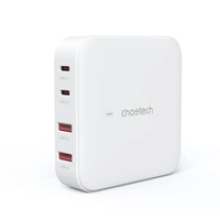 Choetech PD8008 100W GaN-Schnellladegerät 2x USB-A / 2x USB-C - Weiß