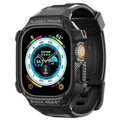 Spigen Rugged Armor Pro – Pasek z obudową do Apple Watch Ultra 49 mm (Czarny)