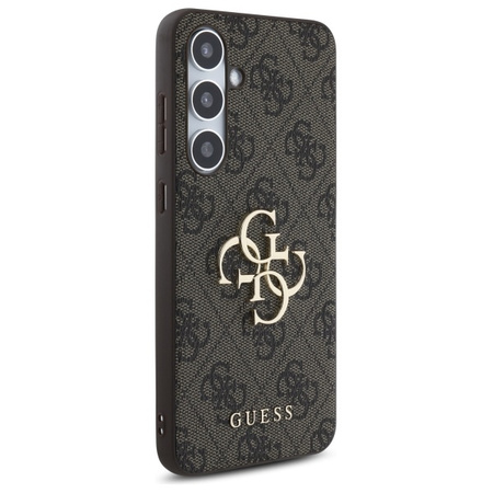 Oryginalne Etui GUESS hardcase 4G Big Metal Logo GUHCS24FE4GMGBR do Samsung Galaxy S24 FE brązowy