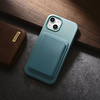 iCarer Litchi Premium Leather Case iPhone 14 Magnetic Leather Case with MagSafe Green (WMI14220709-GN)