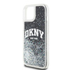 DKNY DKHCP15SLBNAEK iPhone 15 / 14 / 13 6.1" czarny/black hardcase Liquid Glitter Big Logo